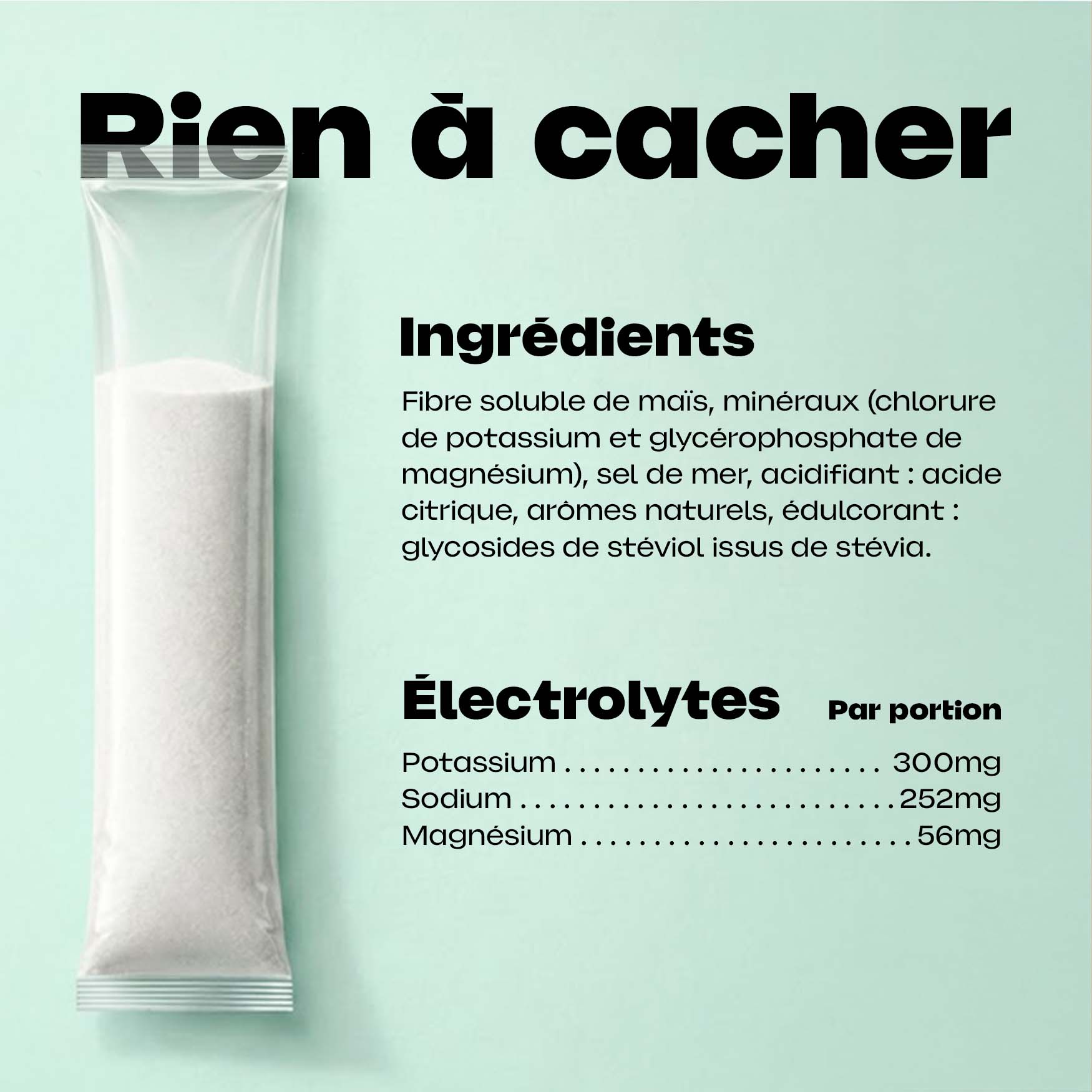 Électrolytes · Menthe Citron